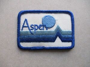 80s アスペンASPEN スキー ワッペン/snow bord スノーボードCOLORADOビンテージpatchコロラドvintageスキーUSAパッチUSアメリカSKI V139