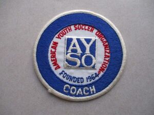 80s サッカーAMERICAN YOUTH SOCCER ORGANIZATION『COACH』コーチ刺繍AYSOワッペン/SOCCER VintageビンテージUSパッチFOOTBALL patch V142