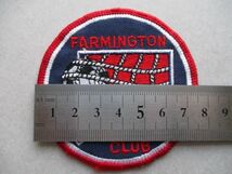 90s サッカーFARMINGTON SOCCER CLUB刺繍ワッペン/SOCCER ダVintageビンテージUSAパッチFOOTBALLアップリケpatch V142_画像8