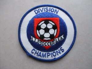 70s サッカーDIVISIONチャンピオンCHAMPIONS刺繍ワッペン/SOCCER VintageビンテージUSAパッチFOOTBALLアップリケpatch V142