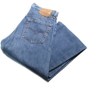 90年代の名作! 90s USA製 Levi's リーバイス 519 ヴィンテージ ハイウエスト ストレート ジーンズ デニムパンツ W32 メンズ 古着 廃盤 希少