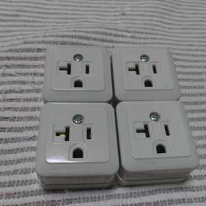  Panasonic WK3821 exposure 100V15*20A grounding (elec) single outlet new old 4 piece 