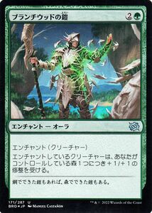 マジック：ザ・ギャザリング 兄弟戦争 ブランチウッドの鎧(フォイル/セットブースター開封) MTG 兄弟戦争(BRO-171) 日本語 緑