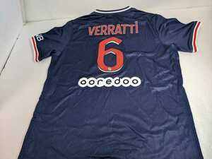 未使用自宅保管 PSG パリ・サンジェルマン ヴェラッティ #6 Marco Verratti ユニフォーム サッカー フットサル イタリア代表