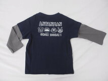 新品　95　アンパンマン　長袖Tシャツ　ネイビー　レターパック発送（代引き不可）　OA3498_画像2