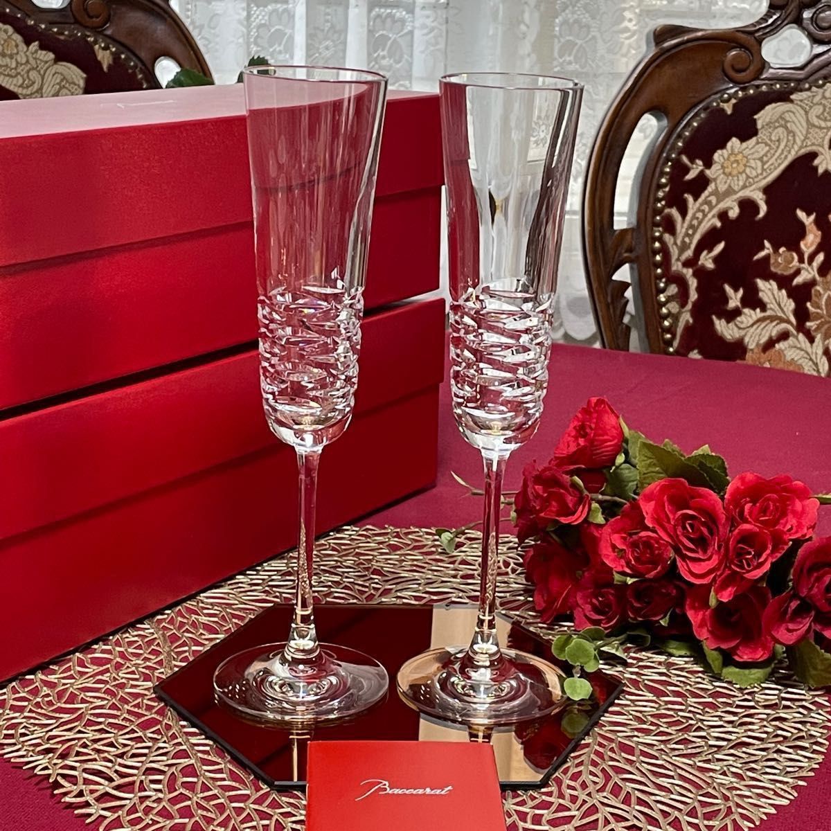 バカラ Baccarat パッション PASSION ペア ワイングラス クリスタル
