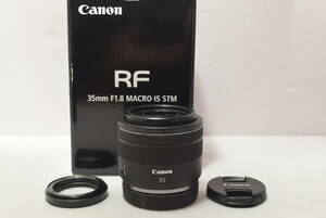 【特上品】 Canon 単焦点広角レンズ RF35mm F1.8 マクロ IS STM EOSR対応 RF3518MISSTM　#4865
