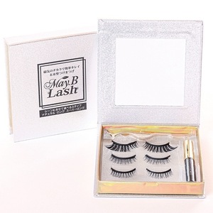 ZB286 May.B Lash magnet eyelashes extensions 3 set ( natural / long * spoiler ng) exclusive use eyeliner 5ml tweezers 4389 jpy 