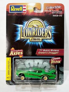 Revell 1/64 LOWRIDERS DieCast ’71 BUICK RIVIERA greem's draggin' ビュイック　リビエラ　ローライダー