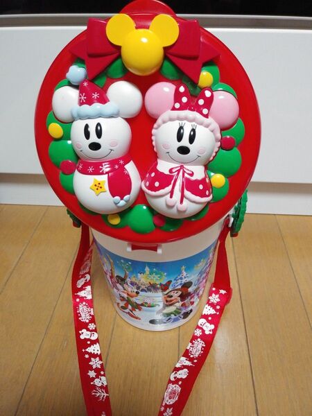クーポンで700円 ディズニーランド ポップコーンバケツ バケット 当時物 25周年 クリスマス