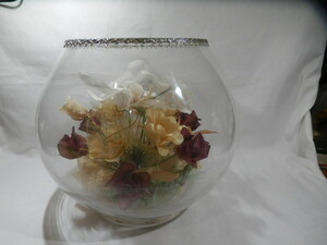  preserved flower glass dome air-tigh height 18cm 3 number 