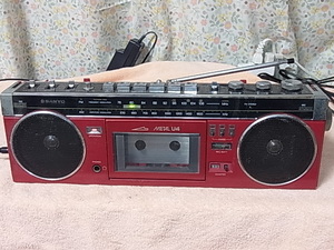 三洋電機　SANYO【MR-U4MKⅢ】 おしゃれなラジカセ FM76～108MHzまで受信可能 管理 221105136