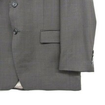 ラルフローレン サイズ 40R M程度 テーラードジャケット スーツ ウール グレー系 UNION MADE Ralph Lauren Dillard's カナダ製 古着 1M0907_画像7