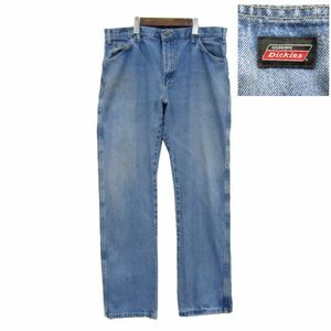 サイズ W36 L34 メキシコ製 GENUINE Dickies ディッキーズ ワーク デニム ペインター パンツ ジーンズ 古着 2D1198