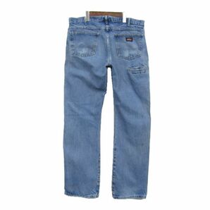 サイズ W36 L34 メキシコ製 GENUINE Dickies ディッキーズ ワーク デニム ペインター パンツ ジーンズ 古着 2D1198の画像2