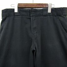 サイズ W34程度 ディッキーズ Dickies リラックスストレート ワーク ペインターパンツ ブラック 古着 2N1399_画像3