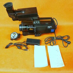 k352 National ナショナル カラービデオカメラ プロ用 ケース付 動作未確認 ジャンク扱い サイズ:約 幅13×高さ28×奥行41cm/100