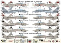 DXMデカール 81-7124 1/72 アメリカ海軍 F-14A トムキャット VF-1 ウルフパック_画像5