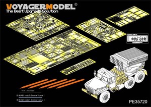  Voyager model PE35720 1/35 reality for Russia BM-21g Lad many connected equipment Rocket self-propelled artillery latter term type etching basic set ( tiger n.ta-01013 for )