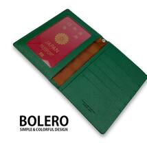【全6色】BOLERO ボレロ 日本製 リアルレザー 保険証 パスポートケース 薄型_画像5