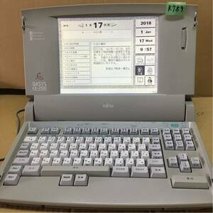 K789 Fujitsu word-processor LX-2100 width line equipped service being completed 3 months guarantee equipped 