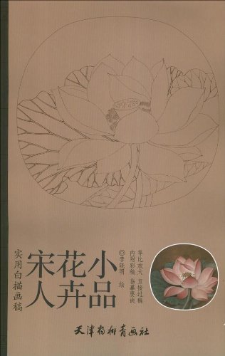 9787554700846 Flores de la dinastía Song, práctico dibujo blanco, manuscrito, tamaño A3, libro para colorear para adultos, pintura china, arte, Entretenimiento, Cuadro, Libro de técnicas