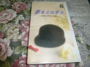 送料込み! 「夢をこの手で　宝塚音楽学校 入試案内」VHSビデオテープ　(38分)　(学校案内・宝塚歌劇・タカラヅカ・阪急電鉄・ビデオ