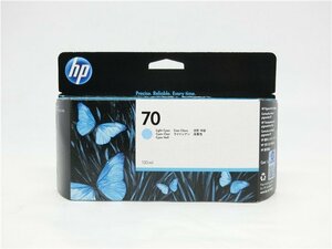 未使用保管品　HP　70　インクカートリッジ C9390A ライトシアン 130ml 　送料無料