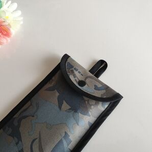 ループ付き27桁用そろばんケース ミリタリージュラシック 恐竜 グレー