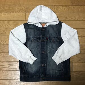 LEVI’S KID’S DENIM JACKET size-M/140-152cm(着丈52身幅48) 中古(超美品数回使用) NCNR