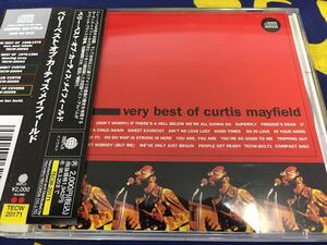 Curtis Mayfield★中古CD国内盤帯付「カーティス・メイフィールド～ベリー・ベスト」