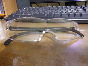 メガネ型ルーペ 拡大鏡 レンズ拡大率約1.3倍 ブルーライトカット40％ ワイドタイプ