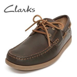 クラークス 靴 メンズ デッキシューズ カジュアルシューズ 8 1/2 M(約26.5cm) CLARKS FERIUS COAST 新品