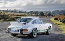 ポルシェ 911 カレラ RS2.7 901型 1973年 ホワイト 壁紙ポスター ワイド版603×376mm（はがせるシール式）015W2_画像1