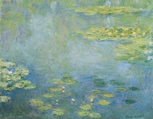 【フルサイズ版】クロード・モネ 睡蓮 1906年 Water Lilies 大原美術館 壁紙ポスター 594×467mm はがせるシール式 013S2