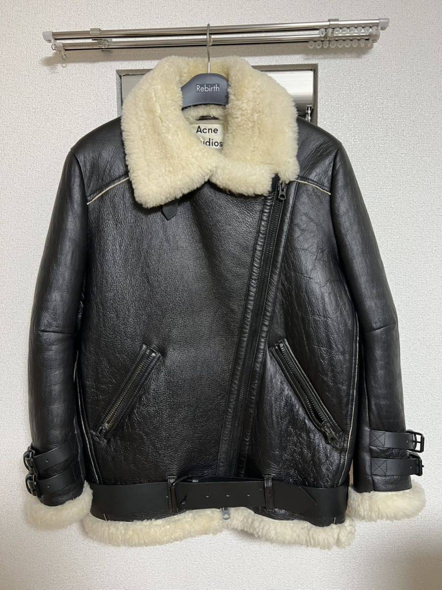 最大84%オフ!Acne studios ムートンジャケット 黒 アウター | hh2.hu