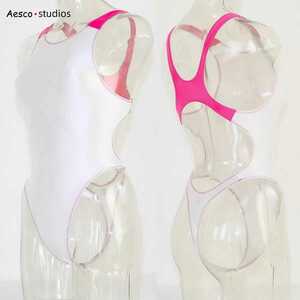 AESCO genuine products .. swimsuit T-back ero leather lustre s Beth be