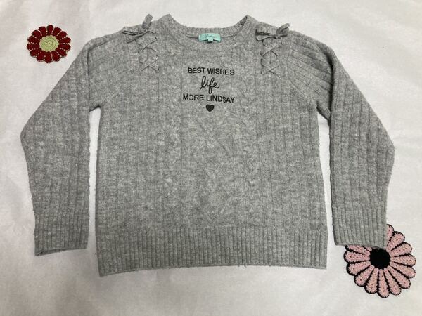 リンジー ニットセーター サイズL 160センチ トップス キッズ ジュニア 女の子 女子 リンジィ
