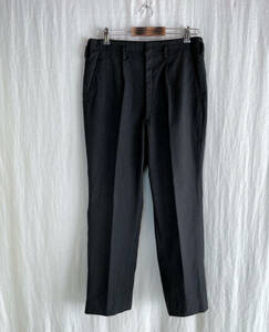  beautiful goods 60s Vintage black stripe wool pants W33 slacks dress pants France army England army 30s 40s