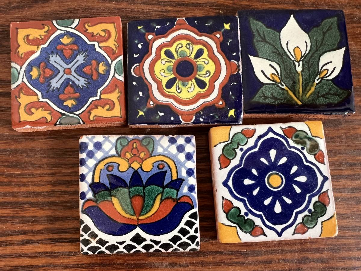 輝い メキシカンタイル・メキシコタイル・5cm×5cm・200枚セット DIY