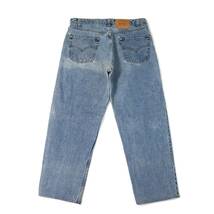 [実寸36/29] 96' Levi's 550 デニム パンツ ライト ブルー リーバイス 560 ジーンズ ワイド ルーズ リラックス ビンテージ vintage 90s_画像3