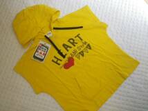 【新品】110cm★eaB BEBE￥3400＋税★両面プリント 半袖フードＴシャツ_画像1