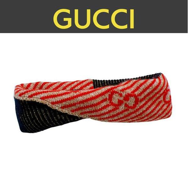 グッチ GUCCI ウール マルチカラー ヘアバンド　レディース　小物