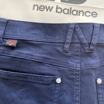 送料無料new balanceニューバランスゴルフフランネル起毛スカート人気ボストンテリアNBスニーカーLOGO弾力性STRETCH Navy(半額以下)中古品_画像3