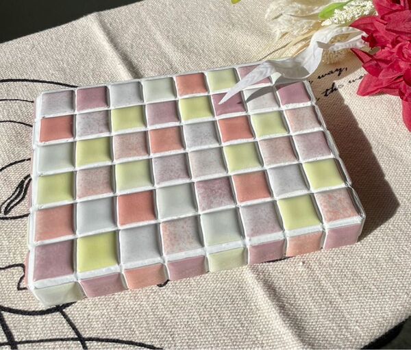 ⑤ タイルプレート ディスプレイ 什器 アクセサリー 韓国インテリア パステルカラー 手作り ハンドメイド