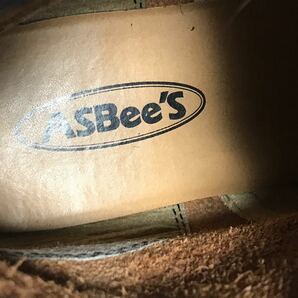 [良品] ASBee'S 25㎝ レースアップブーツ ブラウン メンズ ワークブーツ アメカジ 人気ブランド フォーマル 紳士靴 送料無料！の画像9