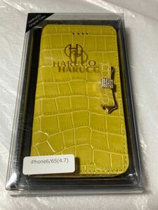 HARUCOオリジナルスマホケース　薄緑色系　対応機種：iPhone6/6S (4.7) 素材：本革　※少し訳あり品