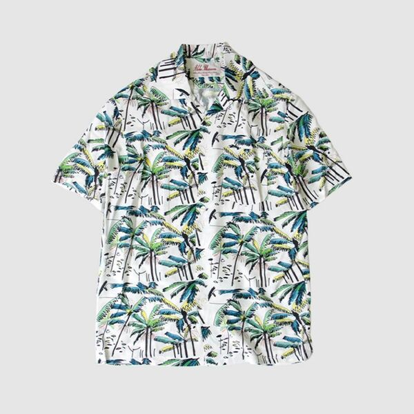 冬なのでセール！ Aloha Blossam アロハブロッサム　PALM TREE / WHITE 44