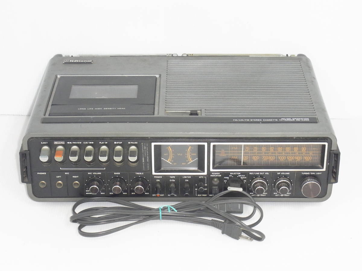 National 松下電器 ナショナル RS-4400 ラジカセ フォノ ライン入力