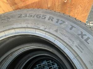 引き取り可能 バリ山 コンチネンタル Viking Contact7 235/65R17 製造年数18年 残溝約7.2～7.5㎜ 4本セット